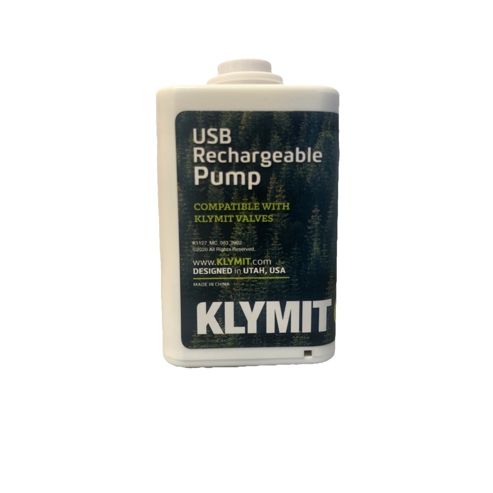 KLYMIT USB Electric Pump | Portable Air‎ for Inflatable White- Camping